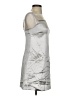 French Connection 100% Polyester Metallic Silver Cocktail Dress Size 4 - photo 4