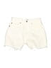 RE/DONE 100% Cotton Ivory Denim Shorts Size 27 waist - photo 1