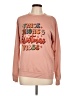 Unbranded 100% Polyester Pink Pullover Sweater Size L - photo 1