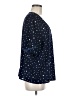 La Miel 100% Polyester Stars Blue Short Sleeve Blouse Size M - photo 4