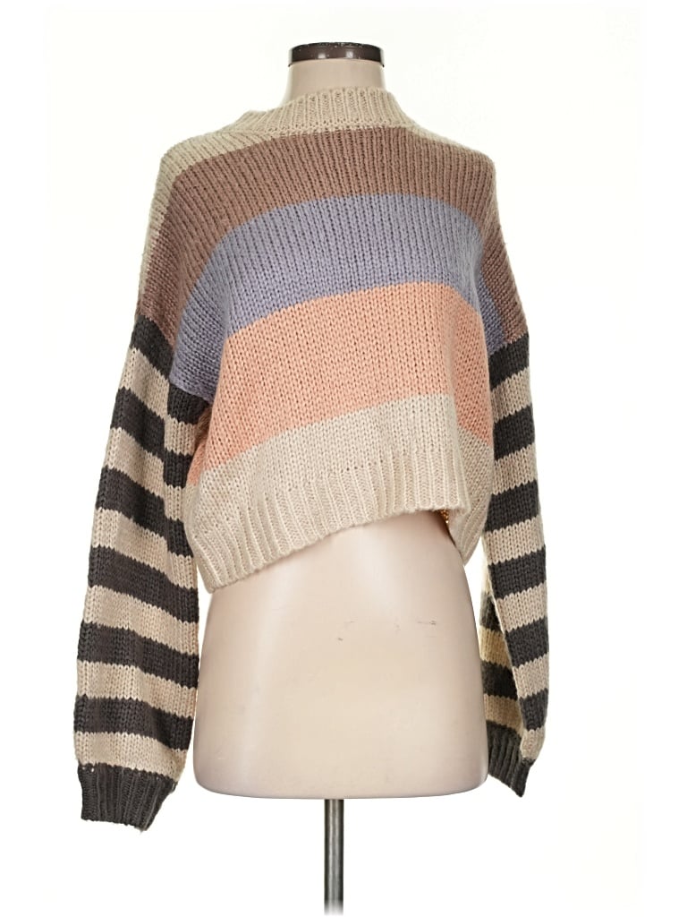 Pre-owned Willow & Wind Pullover Sweater In Brown