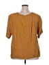 Adrian Jordan 100% Rayon Brown Short Sleeve Blouse Size 26 - photo 2