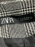 Zara Houndstooth Gray Jacket Size XS - photo 6