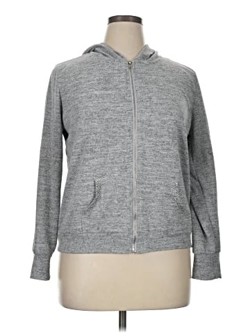 Always Indigo Zip Up Hoodie (view 1)