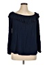 H.I.P. Happening in the Present Blue Long Sleeve Blouse Size XL - photo 1