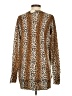 Oddi Animal Print Brown Cardigan Size S - photo 2