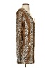 Oddi Animal Print Brown Cardigan Size S - photo 4
