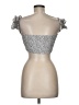 Shein 100% Polyester Silver Sleeveless Top Size XS - photo 2