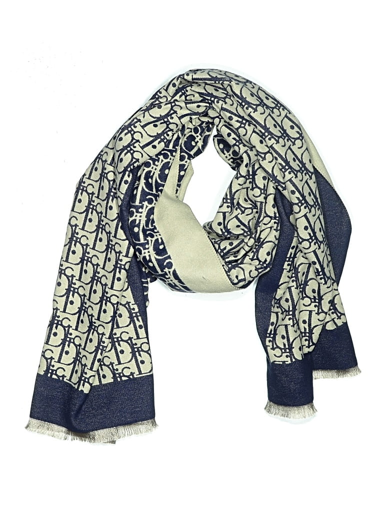 Pre-owned Unbranded Scarf In Blue