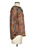 Edme & Esyllte 100% Polyester Paisley Orange 3/4 Sleeve Blouse Size 4 - photo 4