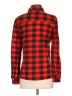 Eden & Olivia 100% Polyester Checkered-gingham Red Long Sleeve Blouse Size S - photo 2