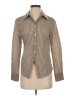 Sundays Stripes Brown Long Sleeve Blouse Size XS - photo 1
