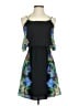Jessica Simpson 100% Polyester Floral Black Cocktail Dress Size S - photo 1