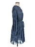Glam 100% Polyester Blue Casual Dress Size M - photo 4