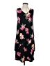 Susan Graver Floral Black Casual Dress Size XXS - photo 1