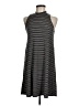 Ginger G. Stripes Gray Casual Dress Size M - photo 1