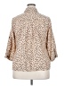 Kim Rogers Polka Dots Tan 3/4 Sleeve Blouse Size 2X - photo 2
