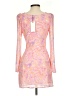 LoveShackFancy 100% Polyester Paisley Pink Cocktail Dress Size 0 - photo 2