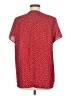 Renee C. Hearts Red Short Sleeve Blouse Size M - photo 2