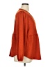 Suzanne Betro Orange Long Sleeve Blouse Size 1X - photo 4