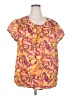 Unbranded Orange Short Sleeve Blouse Size 2X (estimated) - photo 1
