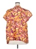 Unbranded Orange Short Sleeve Blouse Size 2X (estimated) - photo 2