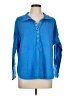 AP.NY Blue Long Sleeve Blouse Size L - photo 1