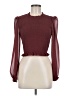 Wilfred 100% Polyester Burgundy Long Sleeve Blouse Size M - photo 1