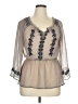 Daytrip 100% Polyester Tan 3/4 Sleeve T-Shirt Size XL - photo 1