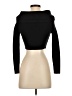 Line & Dot Black Long Sleeve Top Size S - photo 2