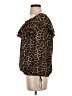 MICHAEL Michael Kors 100% Polyester Leopard Print Brown 3/4 Sleeve Blouse Size XS - photo 5