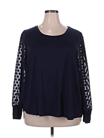 Skies Are Blue Long Sleeve Top (view 1)