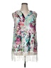 Cj Banks 100% Rayon Silver Sleeveless Blouse Size 1X - photo 1