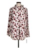 Lularoe Floral White Long Sleeve Blouse Size M - photo 1
