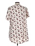 White Birch Floral Ivory Short Sleeve Blouse Size L - photo 2