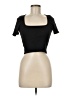 Zara Black Short Sleeve Turtleneck Size M - photo 1