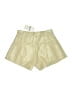 Haute 100% Polyester Solid Gold Khaki Shorts Size M - photo 2