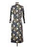 J. McLaughlin Print Blue Casual Dress Size XS - photo 2