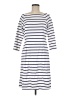 J. McLaughlin Stripes White Casual Dress Size M - photo 1