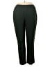 Bend Over 100% Polyester Solid Green Active Pants Size 20w - photo 1