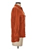 Statement 100% Rayon Orange Long Sleeve Blouse Size XS - photo 4