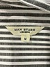 Max Studio Stripes Silver White 3/4 Sleeve Blouse Size M - photo 7