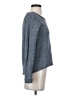 Lucky Lotus Marled Blue Pullover Sweater Size XS - photo 4
