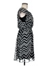 En Focus Studio Chevron-herringbone Black Casual Dress Size 6 - photo 4