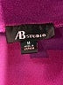 AB Studio Purple 3/4 Sleeve Blouse Size M - photo 7
