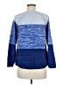 Karen Scott 100% Cotton Color Block Blue Pullover Sweater Size M - photo 2