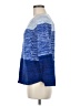Karen Scott 100% Cotton Color Block Blue Pullover Sweater Size M - photo 5