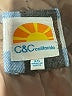 C&C California Checkered-gingham Blue Brown Coat Size XS - photo 6