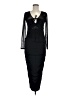 H&M 100% Polyester Black Cocktail Dress Size M - photo 1