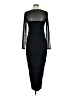 H&M 100% Polyester Black Cocktail Dress Size M - photo 2